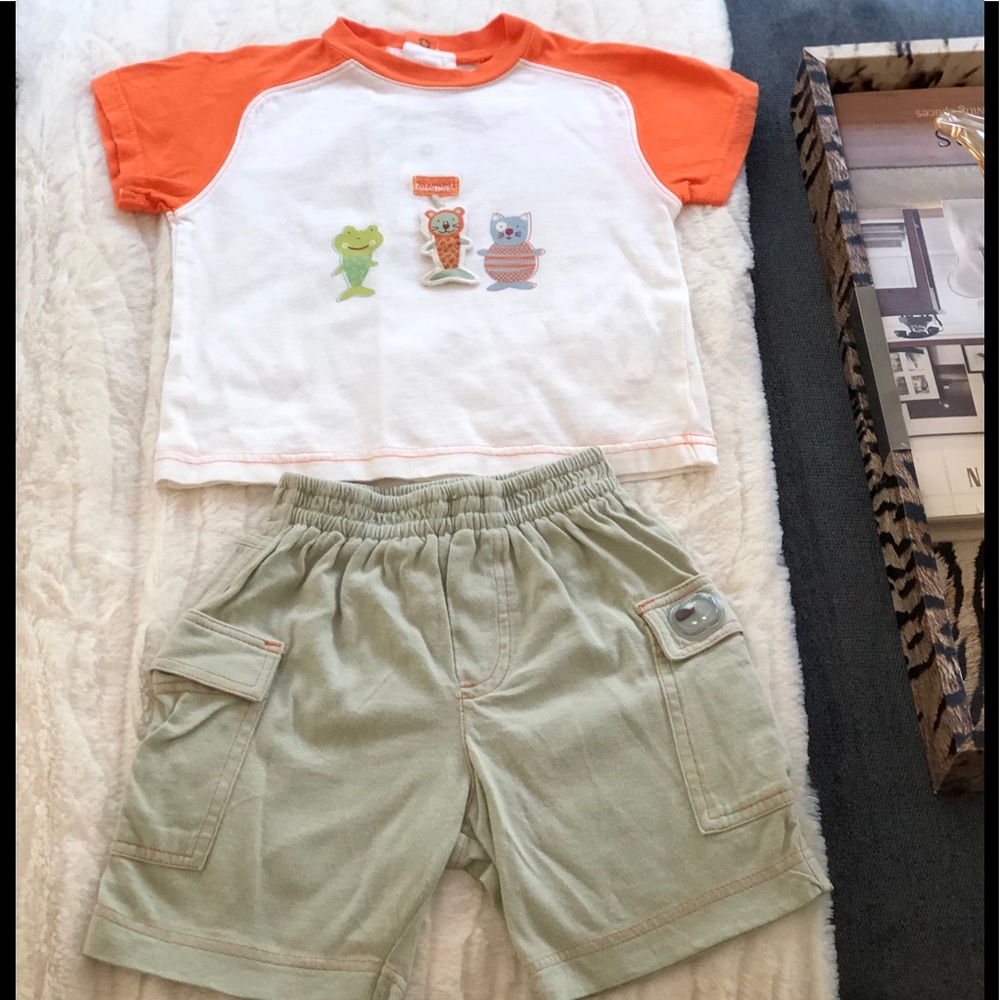 Catimini Infant Boys Shirt Set 6mos